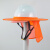 冰禹户外工地防晒帽 遮阳板遮阳帽安全帽遮阳挡（不含安全帽）橙色 BH-445