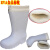 耐磨高筒棉靴白色靴 耐油耐酸厂厨房保暖雨靴EVA胶鞋 白色低帮EVA（不加棉） 39
