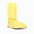 埠帝酸碱鞋套化工化学品液体实验防护防硫酸防酸碱鞋套靴套pvc危化品 黄色防化鞋套（10双） 更大码