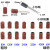 砂布圈砂纸圈抛光打磨头木头木雕去皮橄榄核雕金刚菩提子抛光 小砂圈7种目各10个+3杆2.3杆