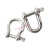 适用304不锈钢d型卸扣u型弓形马蹄扣起重吊装工具吊环锁扣卡环连 M25(D型)