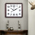 POWER霸王挂钟客厅大号方形时钟中式木质家用办公简约挂表 57英寸  112.5×92×6cm