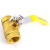 冰禹 BYS-106 加厚两片式铜球阀 手动螺纹黄铜开关阀门  DN15（4分）手柄颜色随机 