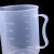 适用于塑料烧杯 PP聚丙烯材质 加厚耐酸碱耐高温带柄刻度量杯50 1 250ml(有手柄)