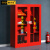 格圣奇消防器材柜微型消防站柜工具展示柜C3229双门1.4米高配套餐