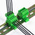 承琉导轨式接线端子2EDG-UVK-5.08MM插拔式公母对插端子免焊对接K型头 4P整套