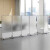 PULIJIE 办公室移动屏风工厂车间隔断墙亚克力透明隔板公司折叠推拉活动墙 (1.2米宽*1.8米高)磨砂单块款