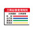 千惠侬刀具砧板颜色分类管理标识牌工具定位标示牌4d6t餐饮厨房学校食堂 砧板贴（1组4色） 3x13cm