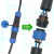 定制适用免焊对接防水航空插头插座接头公母对插电线电缆快速接线芯连接器 LD20-3对接 整套