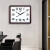 POWER霸王挂钟客厅大号方形时钟中式木质家用办公简约挂表 57英寸  112.5×92×6cm