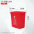 上海垃圾分类垃圾桶干湿分离大号小区果皮箱小区物业垃圾箱带盖 20升无盖上海桶有害垃圾红色