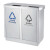 和畅（HC） GPX-245 分类环保户外垃圾桶 公园小区不锈钢垃圾箱果皮桶