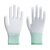 PU涂指手套涂掌劳保薄款白色尼龙浸胶涂层胶男女透气防滑耐磨工作 升级款 白色涂指手套（12双） S