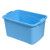 金固牢 KCzy-254 塑料带提手收纳箱 储物箱杂物整理箱 北欧蓝标准中号15L 36*25*20cm