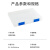 飞尔（FLYER）透明玻璃盒 客服中心发票盒 A4文件盒 宝蓝色 长31.5cmx宽25cmx高5cm