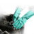 兰浪SR110植绒丁腈防化手套 加厚耐磨耐酸碱化工实验室工业防护手套 M码 5双