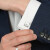 玛诗杜（MSKOO）男士正装法式衬衫袖扣 方形优雅贝壳衣袖口钉袖钉 礼盒装 专属刻字