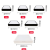 三雄极光 PAK悦方LED正方形吸顶灯简约客厅卧室走廊阳台筒灯 12W白色6500K白光 127*127MM