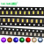 白光3014贴片LED灯 高亮发光二极管LED 红/绿/黄/蓝/冷白暖白光 红光（30个）