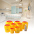 废物利器盒锐器盒一次性医院黄色圆形方形针头小型垃圾桶 方形5L【推盖】