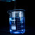 海斯迪克 HKCL-168 玻璃烧杯 耐高温刻度杯低型烧杯 50ml 
