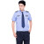 征战虎 保安服夏装 执勤服套装安保服蓝色 短袖衬衫 185cm