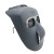 阿力牛 AYF32 头戴式电焊面罩 脸部耐高温电焊面屏 烧焊氩弧焊电焊眼镜 灰色面罩BX+黑+灰眼镜+绑带 