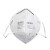3M 9501+ 环保包装折叠耳带式防尘口罩 KN90 无纺布 防工业粉尘口罩 50个/袋 1袋 白色 均码