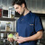 彬单 夏季厨师服男士短袖法式透气西餐厅工作服可定制 藏蓝色短袖 3XL 