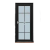 IGIFTFIRE定制卫生间门厨房厕所门钛镁铝合金卫浴门长虹钢化玻璃门家用隔断 现货 1.0 极窄 单包 黑色 超白长
