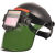 可更换电池电焊面罩自动变光防烤脸防护焊工专用头戴式可调节暗度 面罩一套+10片保护片