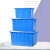 欧杜 加厚塑料水箱长方形蓄水储物箱养鱼卖鱼泡瓷砖方桶大号大容量 白50水箱