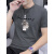 AEXP阿玛EA7XP尼旗下男士短袖t恤冰丝男装简约百搭潮流上衣服男夏季 SKY2030白色 L [建议115-130斤]