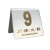 不锈钢激光淡金色定制台卡商标LOGO桌号牌餐号牌取餐牌标牌价格牌 5*5cm 0x0mm