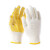 瑞氪维尔 Raxwell RW2106  600g毛纺点塑手套 工作手套 黄色点珠  7针  12副/袋