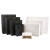 稳斯坦 WST3008 包装袋 （5个）牛皮纸手提袋 白卡纸袋 商务礼品袋 黑卡横排15*12+6