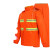 金固牢 KCAA-110 分体环卫雨衣雨裤套装 安全反光警示双层清洁工路政园林 双条橘色2XL