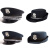 英格杰家 春秋保安帽子物业巡逻治安工装帽门卫保安工作帽 墨绿色卷边帽（含帽徽） 55-60（备注尺码） 