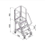 定制适用铝合金加厚登高工作平台可拆折叠全焊接移动超市仓库摆货工程梯子 YP-1.0米 可拆
