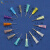 慕帆0.35-2.0胶水卡口针头点胶针头点胶机针头塑座针头工业针头 塑钢 0.9mm黄色 20G(100个)买2+1