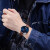 卡西欧（CASIO）手表全新简约指针日期显示石英男表 蓝盘真皮带MTP-B100L-2