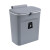 劳保佳 壁挂垃圾桶 带盖垃圾箱 厨房厨余垃圾收纳桶 悬挂密封分类垃圾箱 咖色 大号