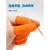 一次性手指套乳胶橡胶硅防护指头套耐磨无尘加厚防滑保护套 橘色防滑300只 S