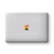 顽本 MacBook Air贴纸苹果笔记本彩膜13.3英寸Mac Pro电脑贴膜创意个性图案 抽象logo贴-3M材质半透明镜面款一张