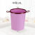 大号无盖厨房卧室客厅卫生间家用垃圾桶小号创意桌面桌上塑料纸篓 紫色14L(中号)