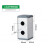 可订制22MM铝合金按钮盒 防水盒 金属按钮控制盒 指示灯盒 二孔不带耳