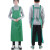 夏季薄款围裙定制印刷logo超市清洁做饭厨房防水防油围裙批发 双肩小号果绿色