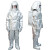 劳卫士 消防隔热服LWS-008 防辐射热500度 分体式带背囊 银色 1套