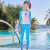 2024新款儿童泳衣男女分体式透气速干防晒海边沙滩温泉专业游泳装 藏蓝 男孩 XL