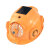 LISM太阳能带风扇的内置空调制冷工地双充电夏防晒降温蓝牙头盔 六风扇空调豪华版-黄色